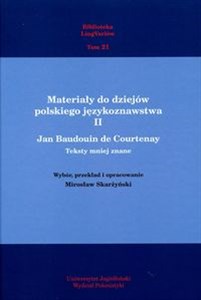 Materiały do dziejów polskiego językoznawstwa II Teksty mniej znane pl online bookstore