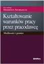 Kształtowanie warunków pracy przez pracodawcę Możliwości i granice  