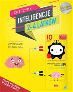 IQ Inteligencja logiczna i rozwój mózgu dla 2-4 latków z poradami psychologa. Książki z naklejkami. bookstore