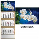 Kalendarz 2026 trójdzielny orchidea  
