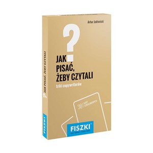 Fiszki Jak pisać żeby czytali  