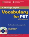 Cambridge Vocabulary for PET Student Book with answers 