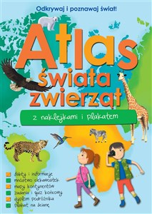Atlas zwierząt świata z naklejkami i plakatem Canada Bookstore