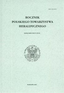 Rocznik Polskiego Towarzystwa Heraldycznego tom VI (XVII)  chicago polish bookstore
