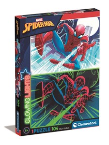 Puzzle 104 glowing Spiderman 27555 polish usa