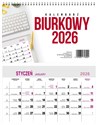 Kalendarz Biurkowy 2026 poprzeczny miesięczny  
