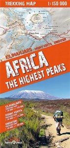 Africa the highest peaks 1:150 000 trekking map Polish bookstore