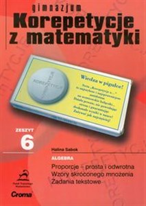 Zeszyt 6 gimnazjum Korepetycje z matematyki  