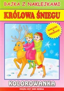 Królowa śniegu Bajka z naklejkami Kolorowanka Polish Books Canada