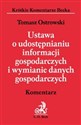 Ustawa o udostępnianiu informacji gospodarczych i wymianie danych gospodarczych chicago polish bookstore