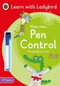 Pen Control: A Learn with Ladybird Wipe-Clean Activity Book 3-5 years Polish Books Canada