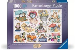 Puzzle 1000 Kalendarz Szalonych Kotów pl online bookstore