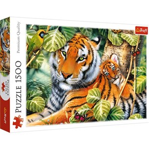 Puzzle Dwa tygrysy 1500 in polish