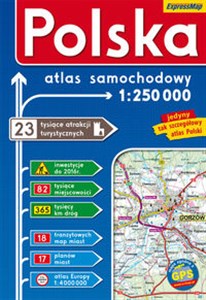 Polska atlas samochodowy 1:250 000  chicago polish bookstore