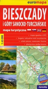 Bieszczady i Góry Sanocko-Turczańskie mapa turystyczna 1:65 000 online polish bookstore