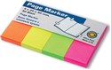 Zakładki indeksujące pastelowe (4x50 fiszek) - 