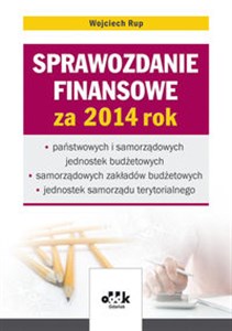 Sprawozdanie finansowe za 2014 rok państwowych i samorządowych jednostek budżetowych - samorządowych zakładów budżetowych - jednostek samorządu terytorialnego Bookshop