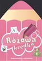 Różowa kredka Kolorowanka z naklejkami in polish