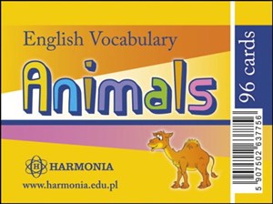 English Vocabulary Animals 96 kart buy polish books in Usa