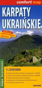 Karpaty Ukraińskie mapa turystyczna 1:250 000 Czarnohora Świdowiec Gorgany Polish bookstore