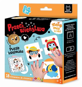Mały miś to lubi! Przeciwieństwa. Puzzle + książeczka bookstore