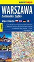 Warszawa plan miasta 1:26 000 Łomianki Ząbki chicago polish bookstore