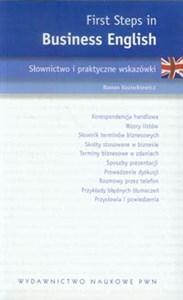 First Steps in Business English Słownictwo i praktyczne wskazówki Polish Books Canada