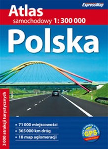 Polska atlas samochodowy 1:300 000 bookstore