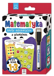 Matematyka klasy 1-3 Karty edukacyjne z pisakiem chicago polish bookstore