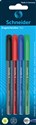 Długopis Schneider vizz, M, 4szt. , blister, mix kolorów  - 