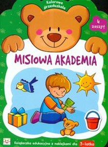 Misiowa Akademia zeszyt 4 Książeczka edukacyjna z naklejkami dla 3-latka bookstore
