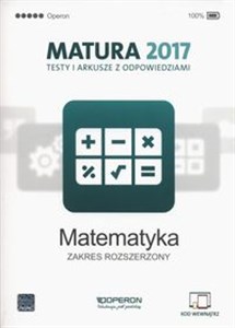 Matematyka Matura 2017 Testy i arkusze Zakres rozszerzony books in polish