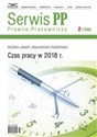 Czas Pracy w 2018 r. Serwis Prawno-Pracowniczy 2/18 pl online bookstore