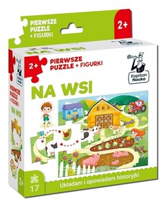 Na wsi Pierwsze puzzle + figurki  bookstore