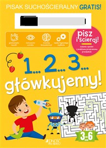 1...2...3...Główkujemy! Książka z pisakiem suchościeralnym buy polish books in Usa