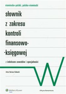 Słownik z zakresu kontroli finansowo-księgowej niemiecko-polski polsko-niemiecki Polish bookstore