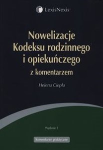 Nowelizacje Kodeksu rodzinnego i opiekuńczego z komentarzem Bookshop