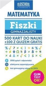 Matematyka Fiszki gimnazjalisty Gimtest OK! polish books in canada