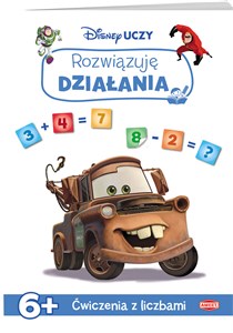 Disney Uczy Auta  Rozwiązuję działania Ćwiczenia z liczbami UDK-9303 Polish bookstore