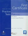 First Certificate Practice Tests Plus with Key Teaching not just testing z płytą CD pl online bookstore