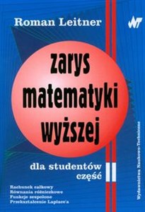 Zarys matematyki wyższej część 2 Polish bookstore