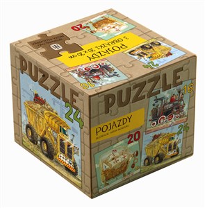 Puzzle 3 w 1 Pojazdy. Polish bookstore