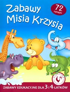 Zabawy Misia Krzysia Zabawy edukacyjne dla 3 i 4-latków pl online bookstore