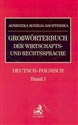 Grossworterbuch der Wirtschafts- und Rechtssprachte /niem-pol/  