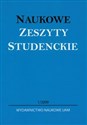 Naukowe Zeszyty Studenckie 1/2009  