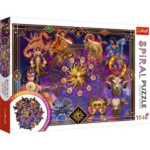 Puzzle 1040 Spiral Puzzle Znaki zodiaku  