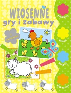 Wiosenne gry i zabawy z naklejkami Polish bookstore