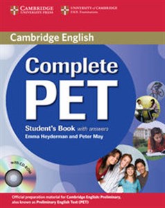 Complete PET Student's Book with answers + CD online polish bookstore