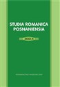 Studia Romanica Posnaniensia XXXIX/4  Polish bookstore