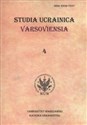 Studia Ucrainica Varsoviensia 4  in polish
